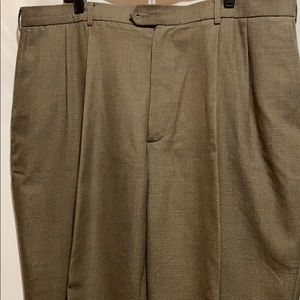 NATURAL ISSUE PANT MICRO CHECKED SZ 42/30 PLEATED